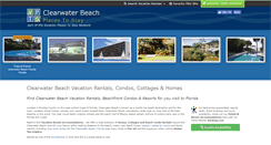 Desktop Screenshot of clearwatervacationhomes.com
