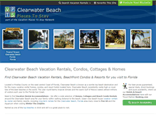 Tablet Screenshot of clearwatervacationhomes.com
